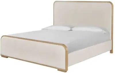 Avani Bed - Natural Oak/Ivory Boucle - Brown