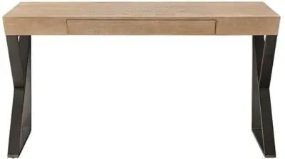 Makena Writing Desk - Natural Oak - Brown