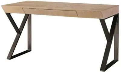 Makena Writing Desk - Natural Oak - Brown