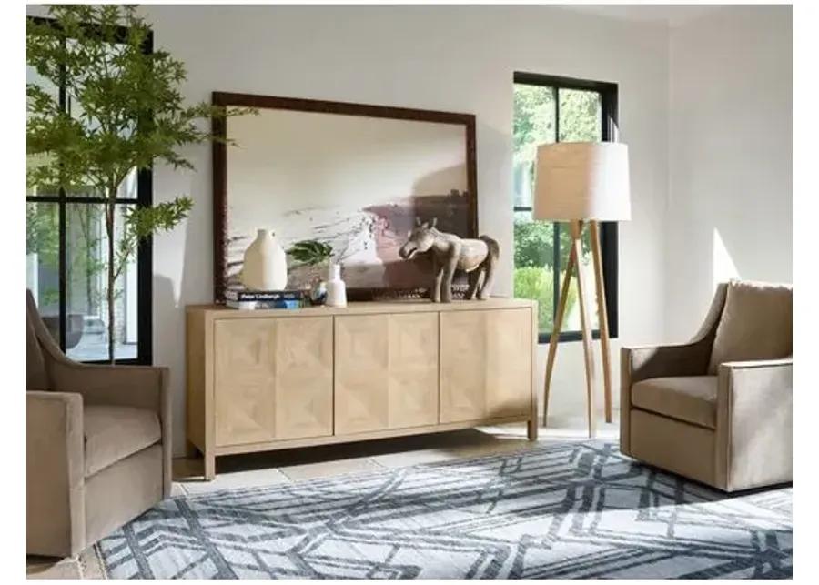 Makena Credenza - Natural Oak - Brown