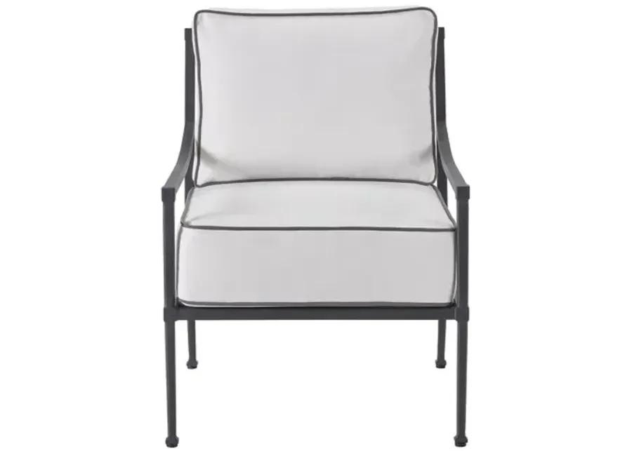 Coastal Living Izaiah Outdoor Lounge Chair - Black/White