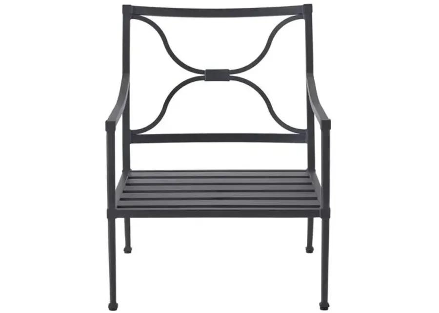 Coastal Living Izaiah Outdoor Lounge Chair - Black/White