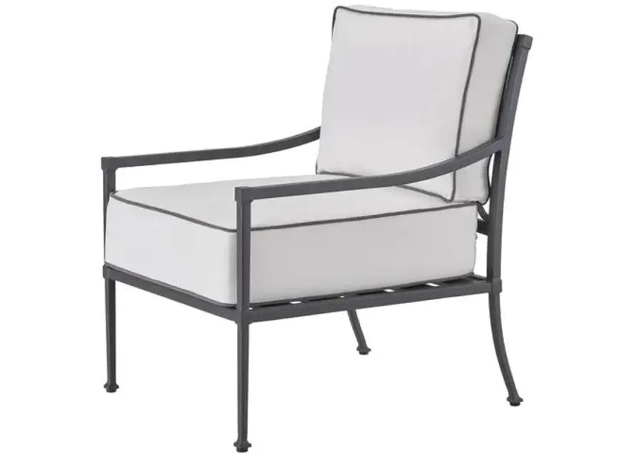 Coastal Living Izaiah Outdoor Lounge Chair - Black/White