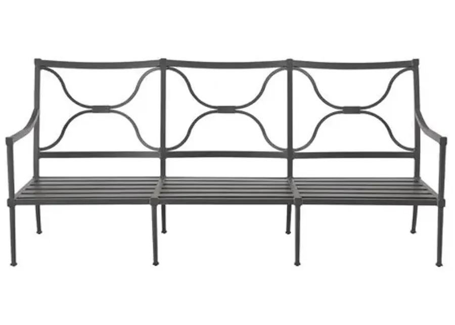 Coastal Living Izaiah Outdoor Sofa - Black/White