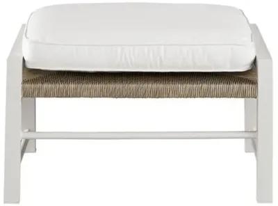 Coastal Living Cosette Outdoor Ottoman - White/Gray