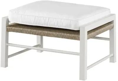 Coastal Living Cosette Outdoor Ottoman - White/Gray