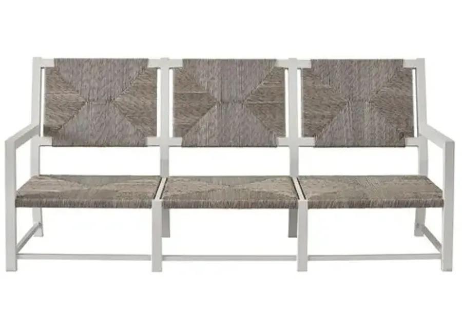 Coastal Living Cosette Outdoor Sofa - White/Gray