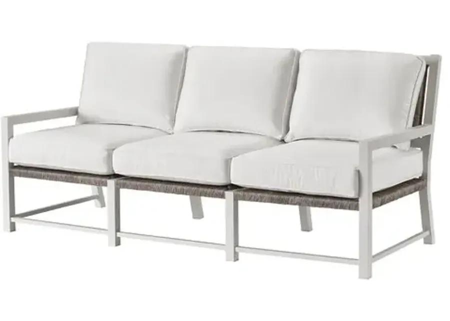 Coastal Living Cosette Outdoor Sofa - White/Gray