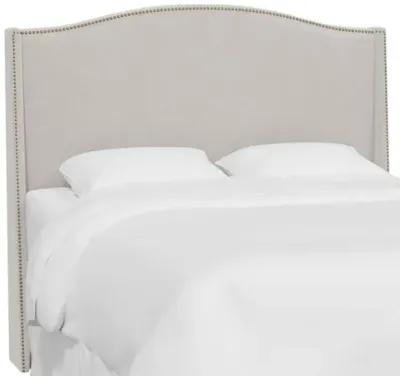 Cole Wingback Headboard - Velvet - Gray