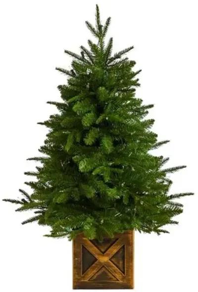 Fir Christmas Tree 3ft - Faux - Green