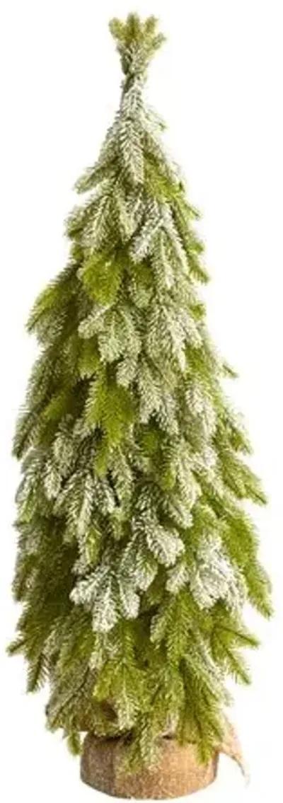 Spruce Christmas Tree 35" - Faux - Green