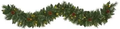 Faux 6' Pine Garland - Green