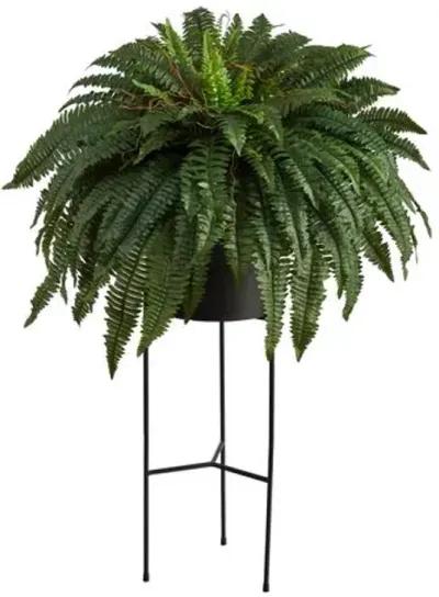 Faux Fern Plant 51in. - Green