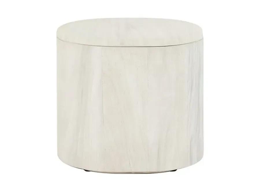 Malo Side Table - Bleached Guanacaste - Tulsi Home - White