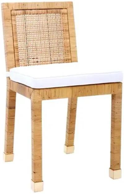 Charli Rattan Dining Chair - Natural - Handcrafted - Brown