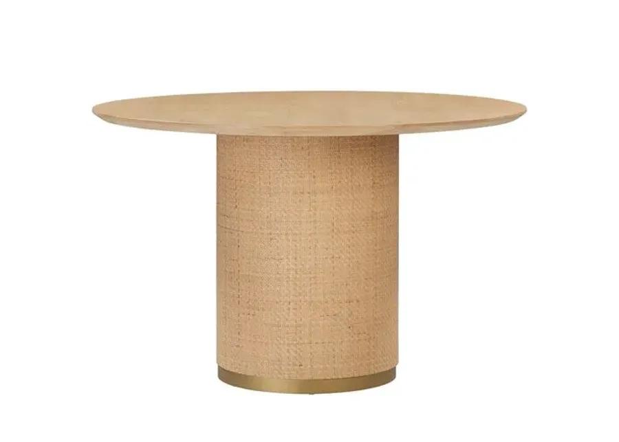 Psalm 49" Round Dining Table - Natural - Handcrafted