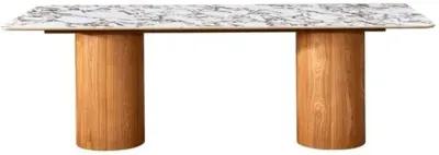 Jules Ceramic 94" Rectangular Dining Table - Handcrafted