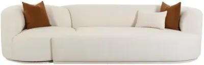 Kylan Boucle 2-Piece Modular Right-Facing Sofa - Cream - Handcrafted