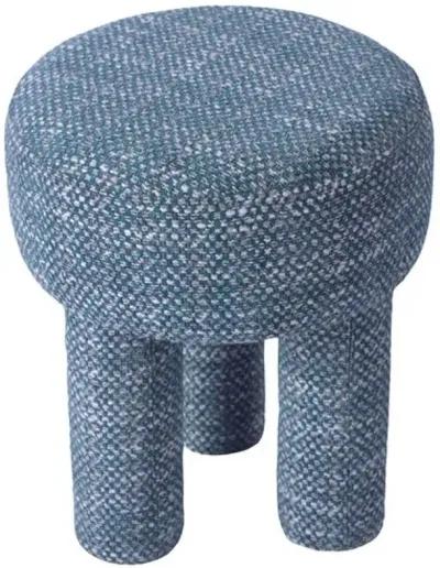 Tina Nubby Accent Stool - Handcrafted - Green