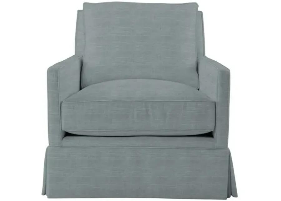 Auburn Club Chair - Crypton Linen - Miles Talbott - Hancrafted in the USA