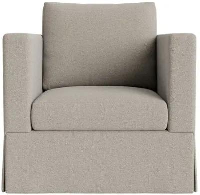 Marth Stewart Brock Chair - Perry Street Boucle - Handcrafted - Gray