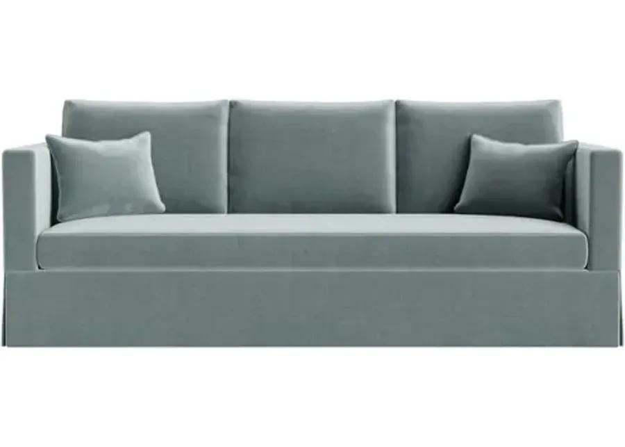 Marth Stewart Brock Sofa - Perry Street Velvet - Handcrafted