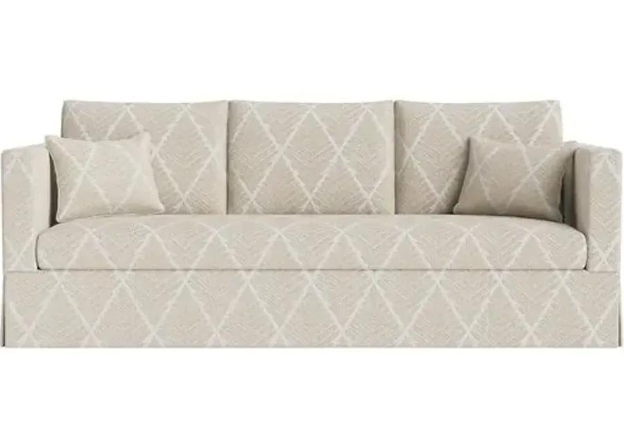 Marth Stewart Brock Sofa - Bedford Jacquard - Handcrafted