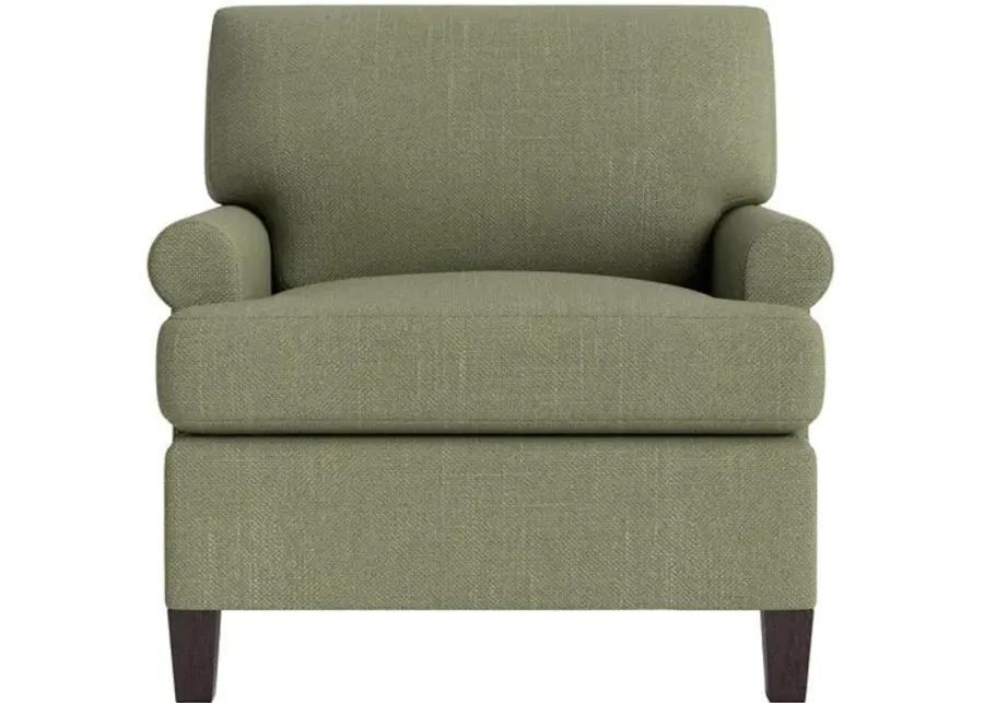 Marth Stewart Foster Chair - Lily Pond Linen Weave - Handcrafted - Green