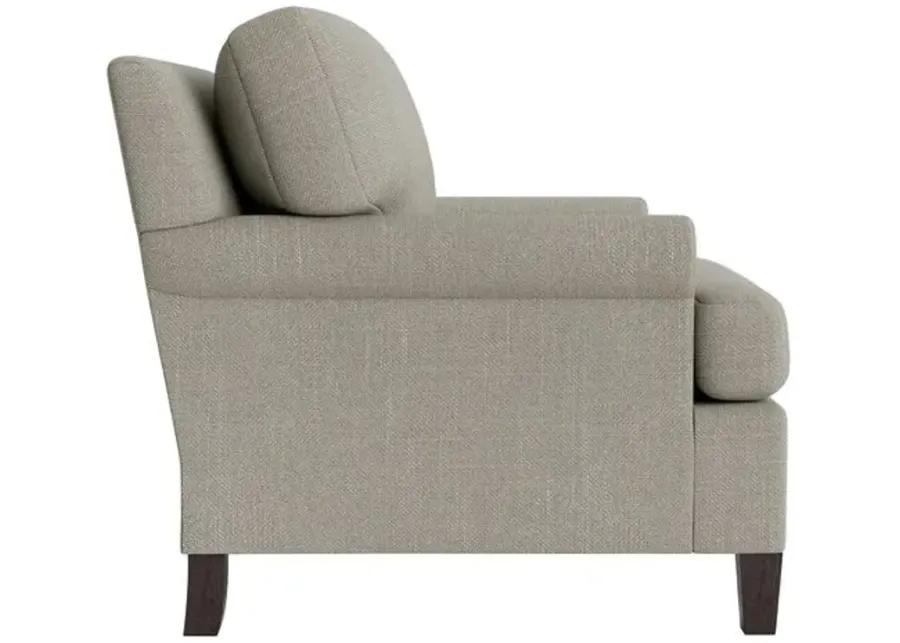 Marth Stewart Foster Chair - Lily Pond Linen Weave - Handcrafted - Gray