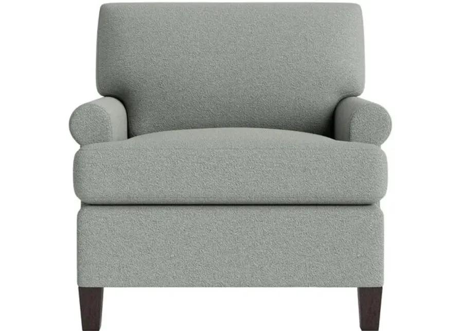 Marth Stewart Foster Chair - Perry Street Boucle - Handcrafted - Blue