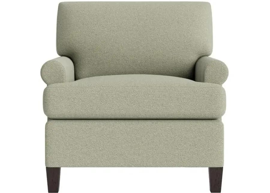 Marth Stewart Foster Chair - Perry Street Boucle - Handcrafted - Green