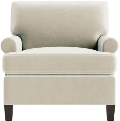 Marth Stewart Foster Chair - Perry Street Velvet - Handcrafted - Beige