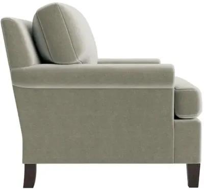 Marth Stewart Foster Chair - Perry Street Velvet - Handcrafted - Gray