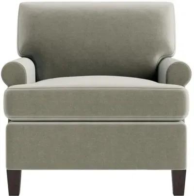 Marth Stewart Foster Chair - Perry Street Velvet - Handcrafted - Gray