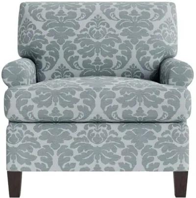 Marth Stewart Foster Chair - Skylands Damask - Handcrafted - Blue