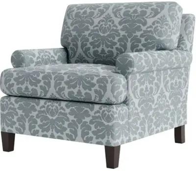 Marth Stewart Foster Chair - Skylands Damask - Handcrafted - Blue