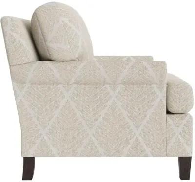 Marth Stewart Foster Chair - Bedford Jacquard - Handcrafted - Brown