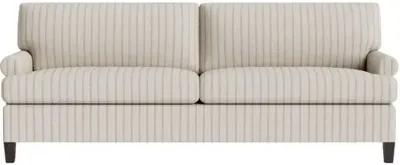 Marth Stewart Foster Sofa - Lily Pond Linen Weave Stripe - Handcrafted