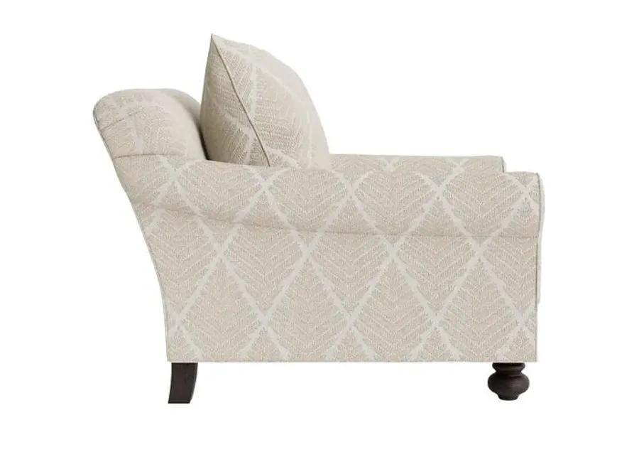 Marth Stewart Logan Chair - Bedford Jacquard - Handcrafted - Brown