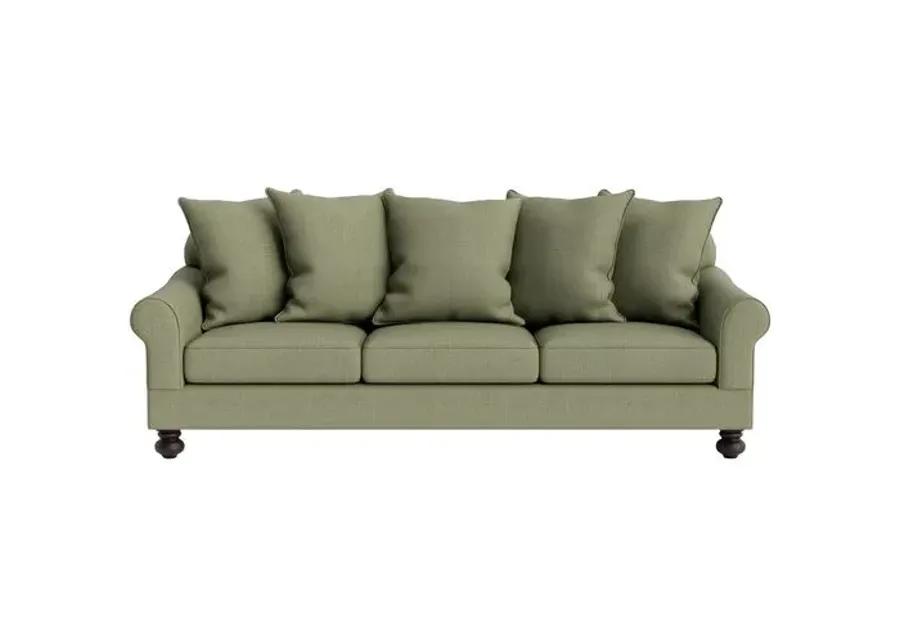 Marth Stewart Logan Sofa - Lily Pond Linen Weave - Handcrafted