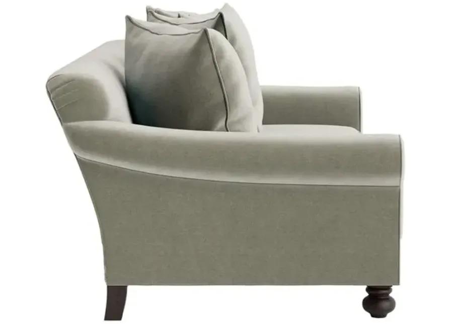 Marth Stewart Logan Sofa - Perry Street Velvet - Handcrafted