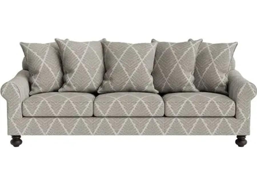 Marth Stewart Logan Sofa - Bedford Jacquard - Handcrafted