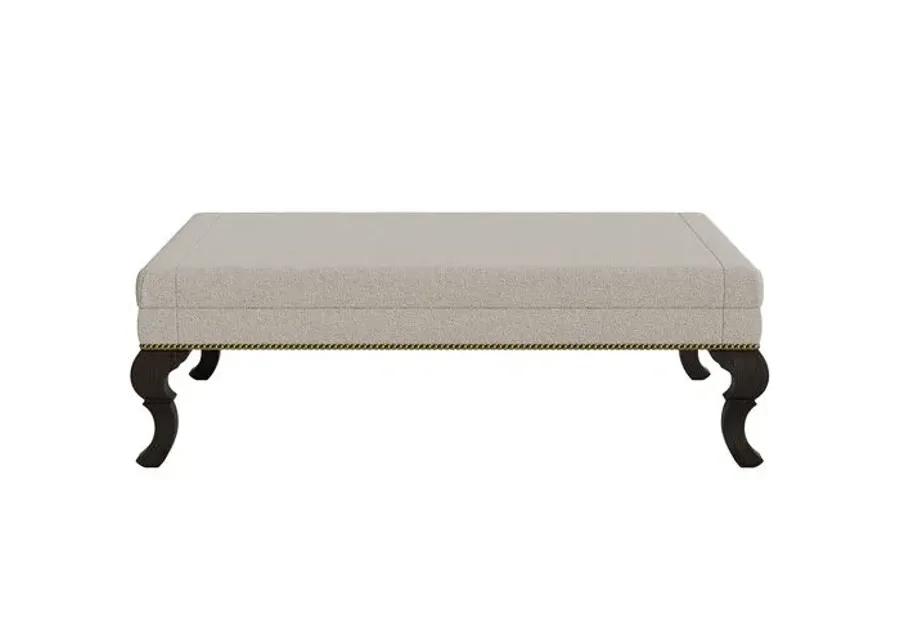 Marth Stewart Wallace Ottoman - Perry Street Boucle - Handcrafted - Gray