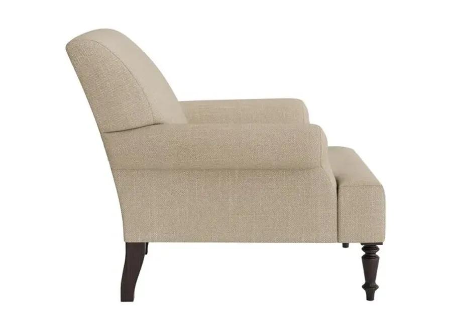 Marth Stewart Grady Chair - Lily Pond Linen Weave - Handcrafted - Brown