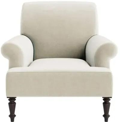 Marth Stewart Grady Chair - Perry Street Velvet - Handcrafted - Beige