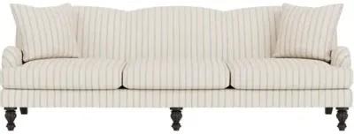 Marth Stewart Peyton Sofa - Lily Pond Linen Weave Stripe - Handcrafted