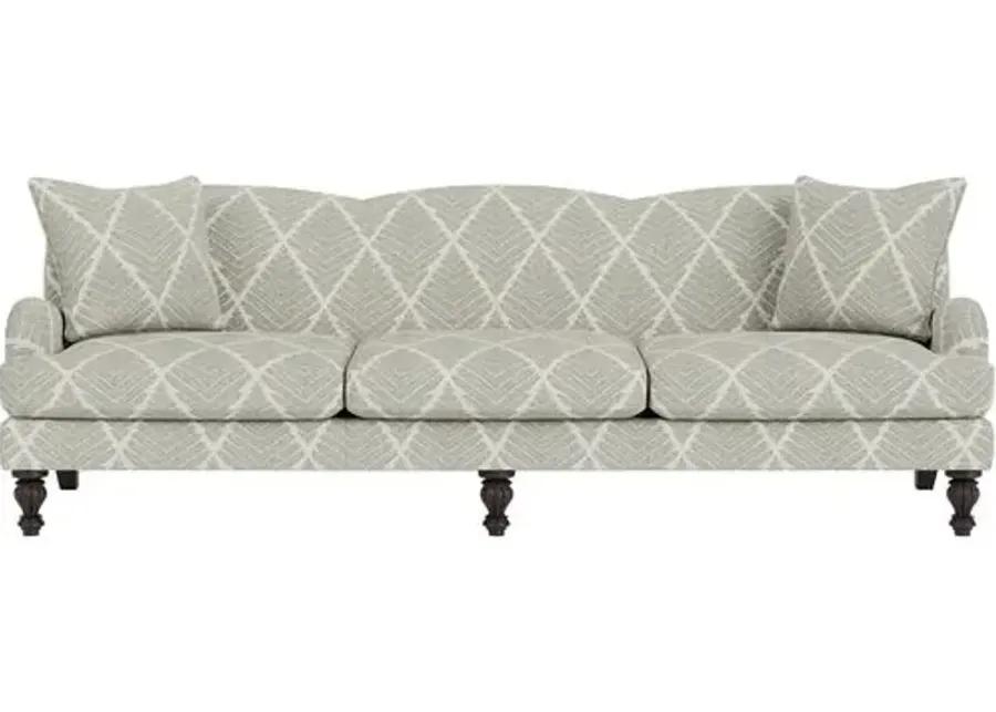 Marth Stewart Peyton Sofa - Bedford Jacquard - Handcrafted