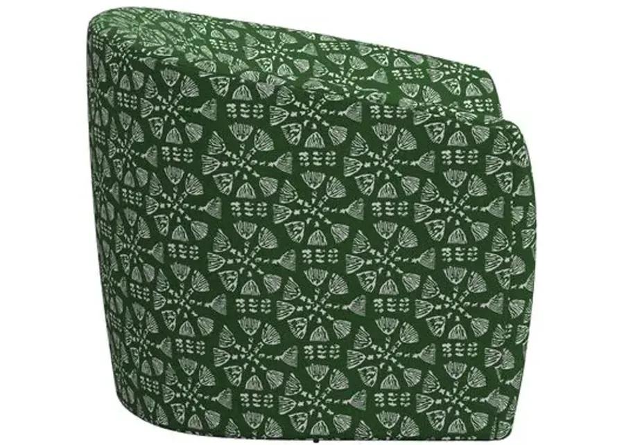 Amrit Swivel Chair - Pratham Green