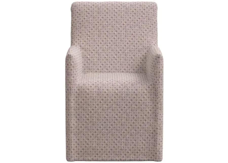 Rekha Slipcover Dining Chair - Aalap - Purple