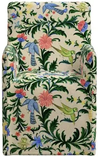 Rekha Slipcover Dining Chair - Trayi Multi